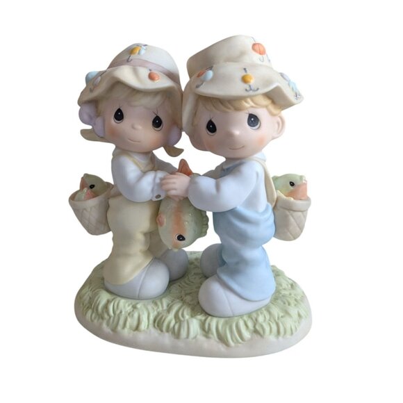 Precious Moments Figurine O-Fish-Aly Friends For A Lifetime By Enesco - Picture 6 of 12